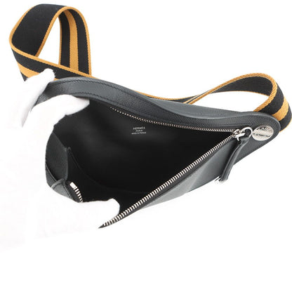 Hermes Shoulder Bag Petit Cosplay Black Silver Epsom — view 5