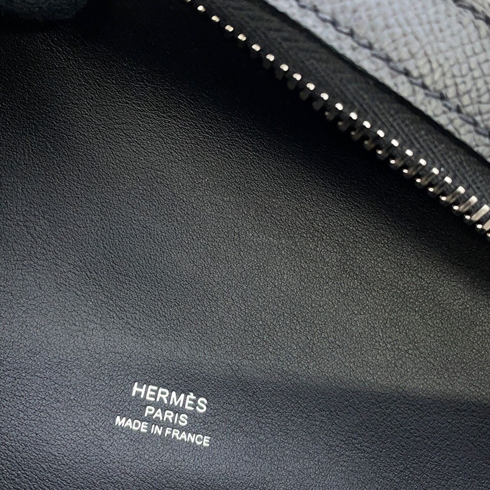 Hermes Shoulder Bag Petit Cosplay Black Silver Epsom — view 8