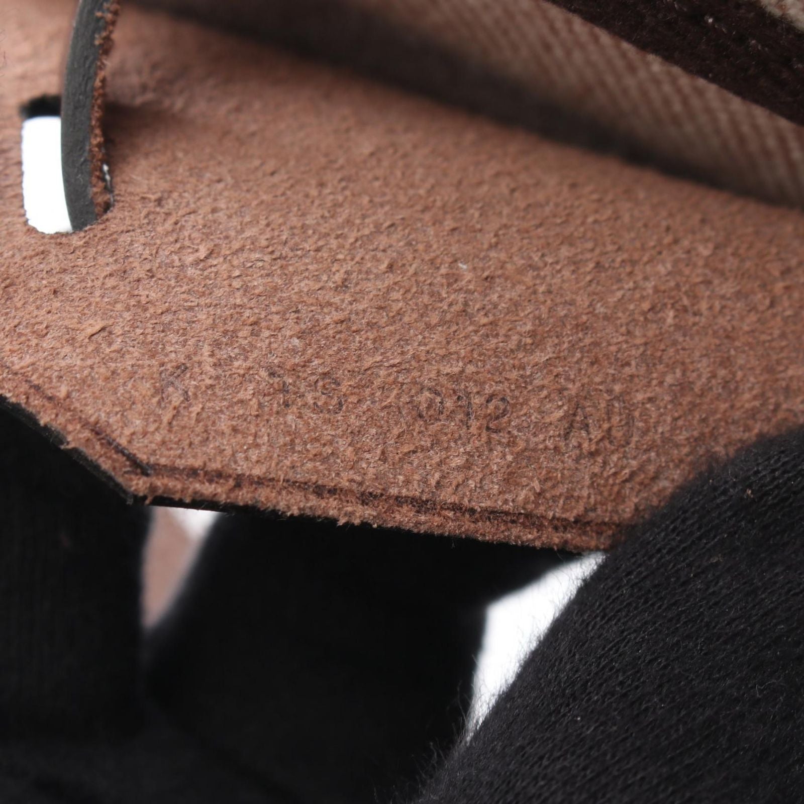 Hermes Shoulder Bag Herbag Zip Mini Ebene Ecru Leather Canvas — view 5