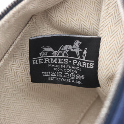 Hermes Handbag Brid-a-brac PM Blue Marine Canvas Bride-a-Brac — view 4
