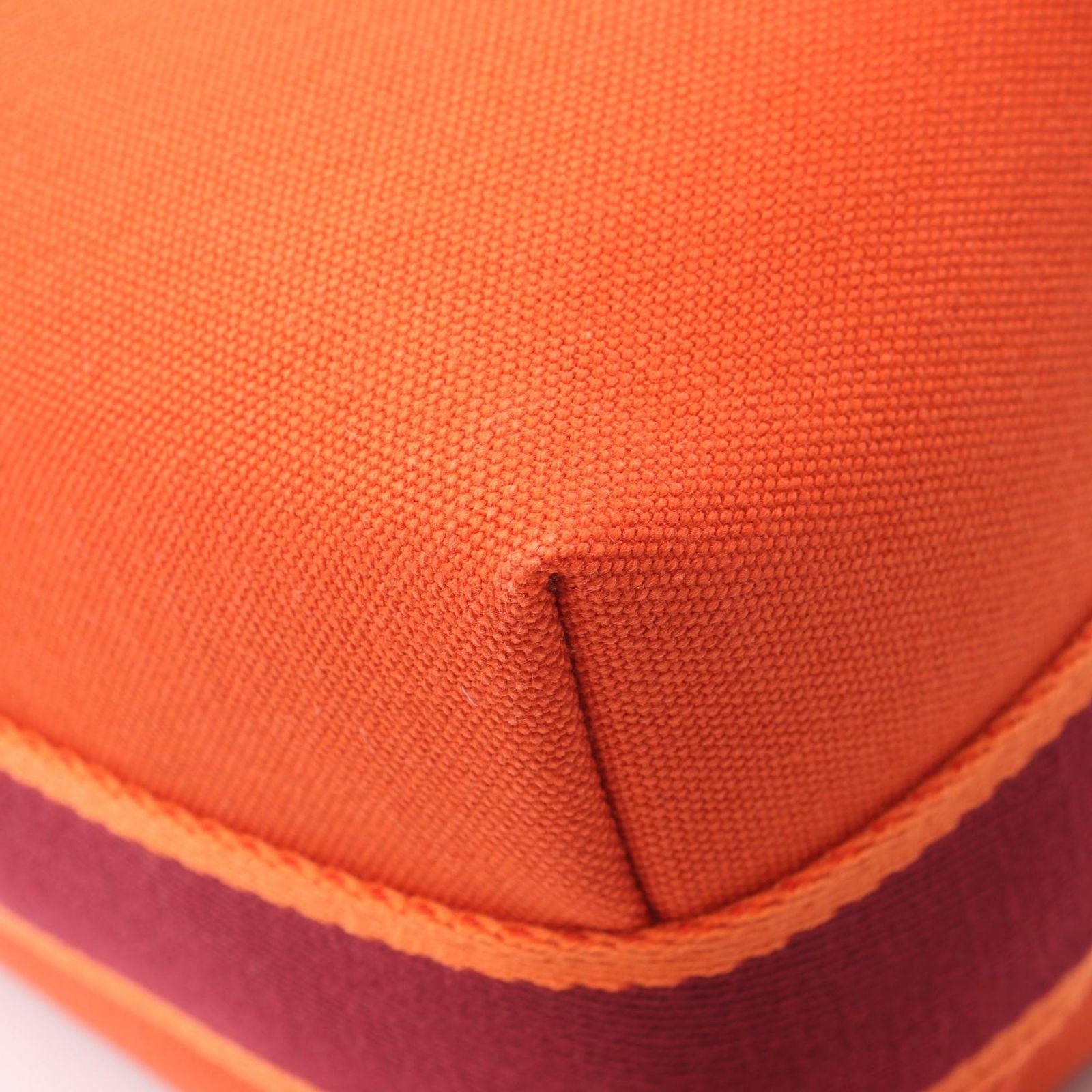 Hermes Handbag Brid-a-brac PM Orange Black Canvas Bride-a-Brac — view 5