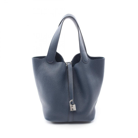 Hermes Handbag Picotin Lock MM Blue Deplus Leather
