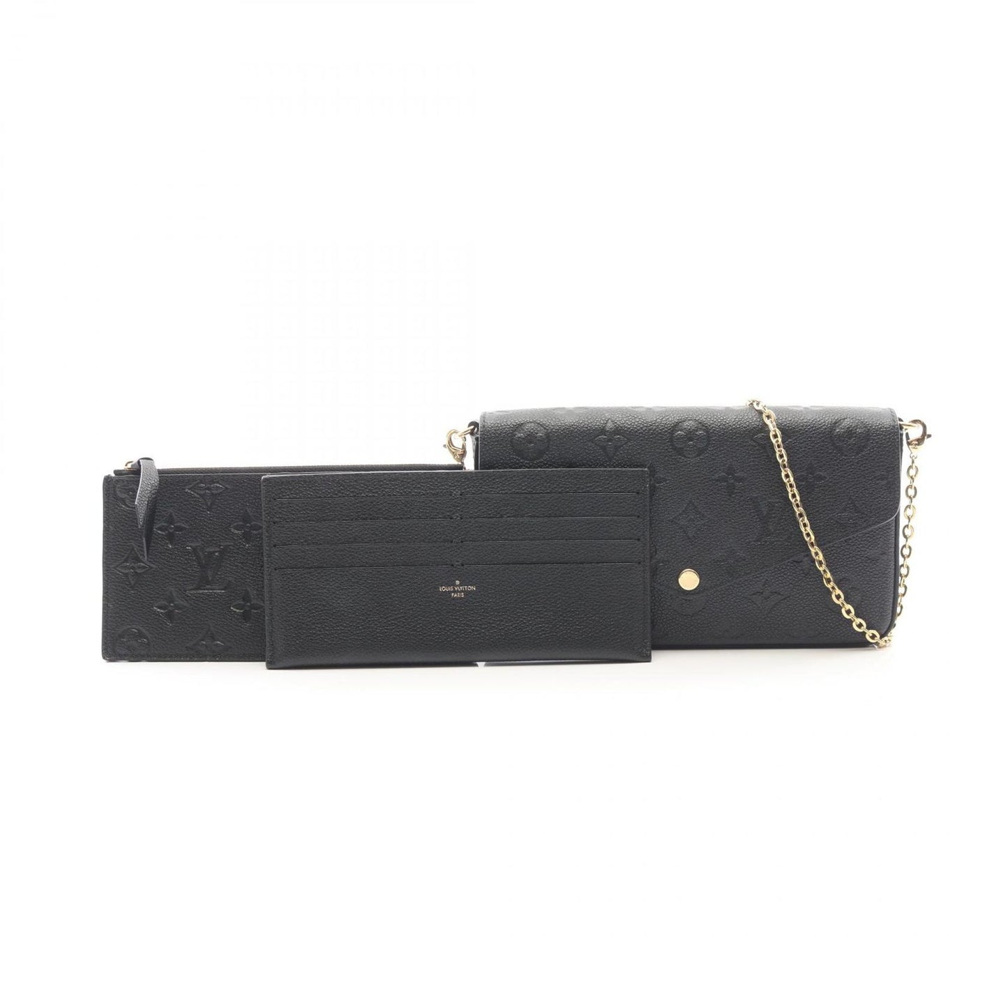 Louis Vuitton Shoulder Bag Pochette Felicity Noir Leather — view 5