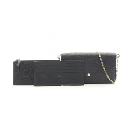 Louis Vuitton Shoulder Bag Pochette Felicity Noir Leather — view 5