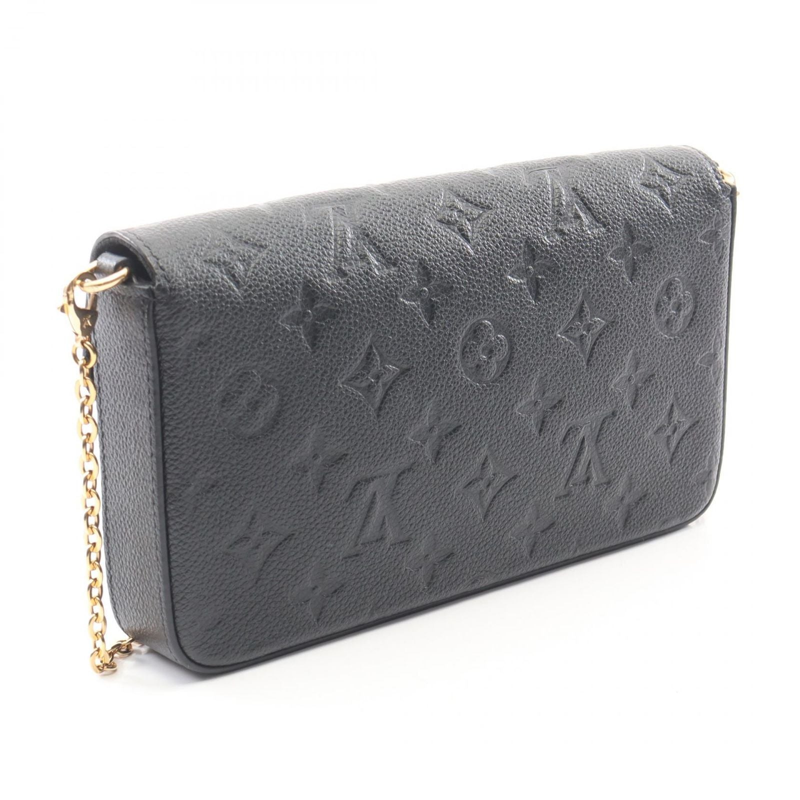 Louis Vuitton Shoulder Bag Pochette Felicity Noir Leather — view 2