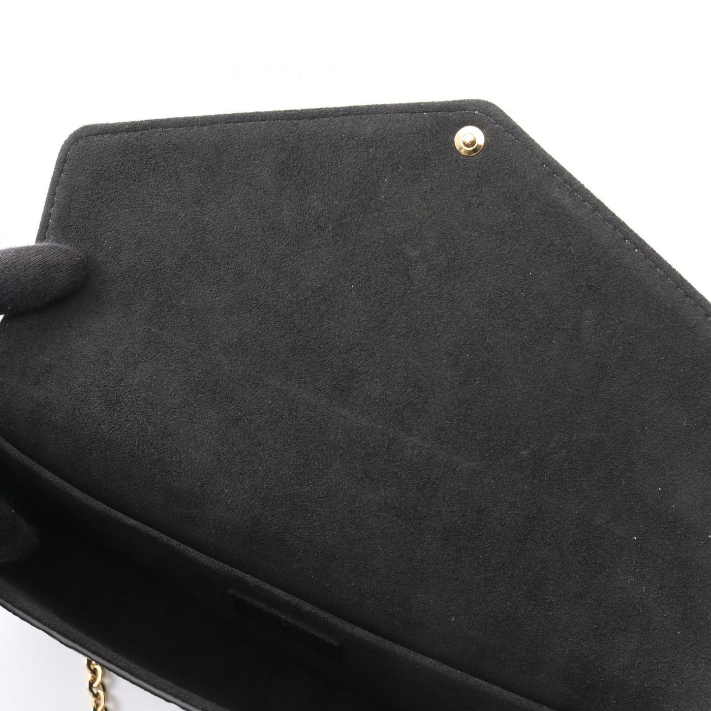 Louis Vuitton Shoulder Bag Pochette Felicity Noir Leather — view 7