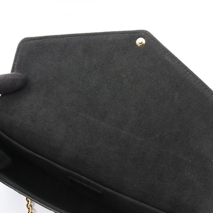 Louis Vuitton Shoulder Bag Pochette Felicity Noir Leather — view 7
