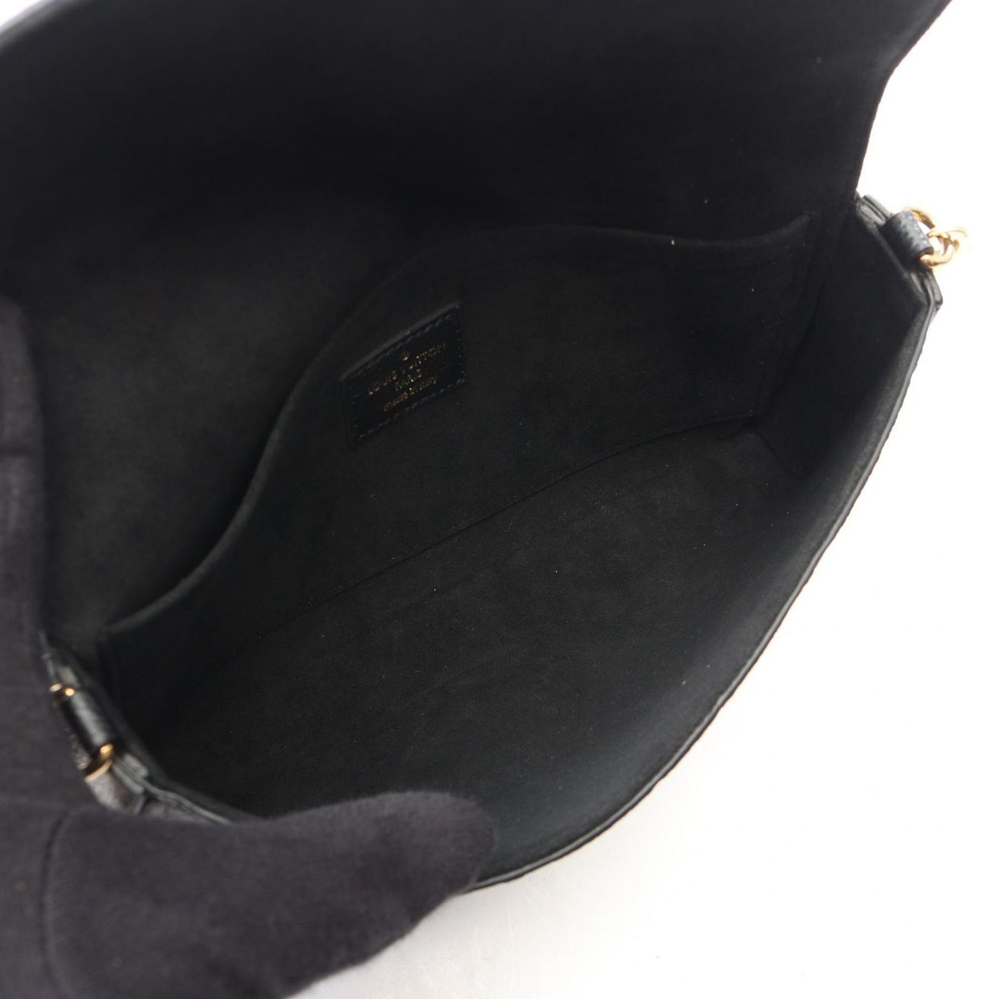 Louis Vuitton Shoulder Bag Pochette Felicity Noir Leather — view 3