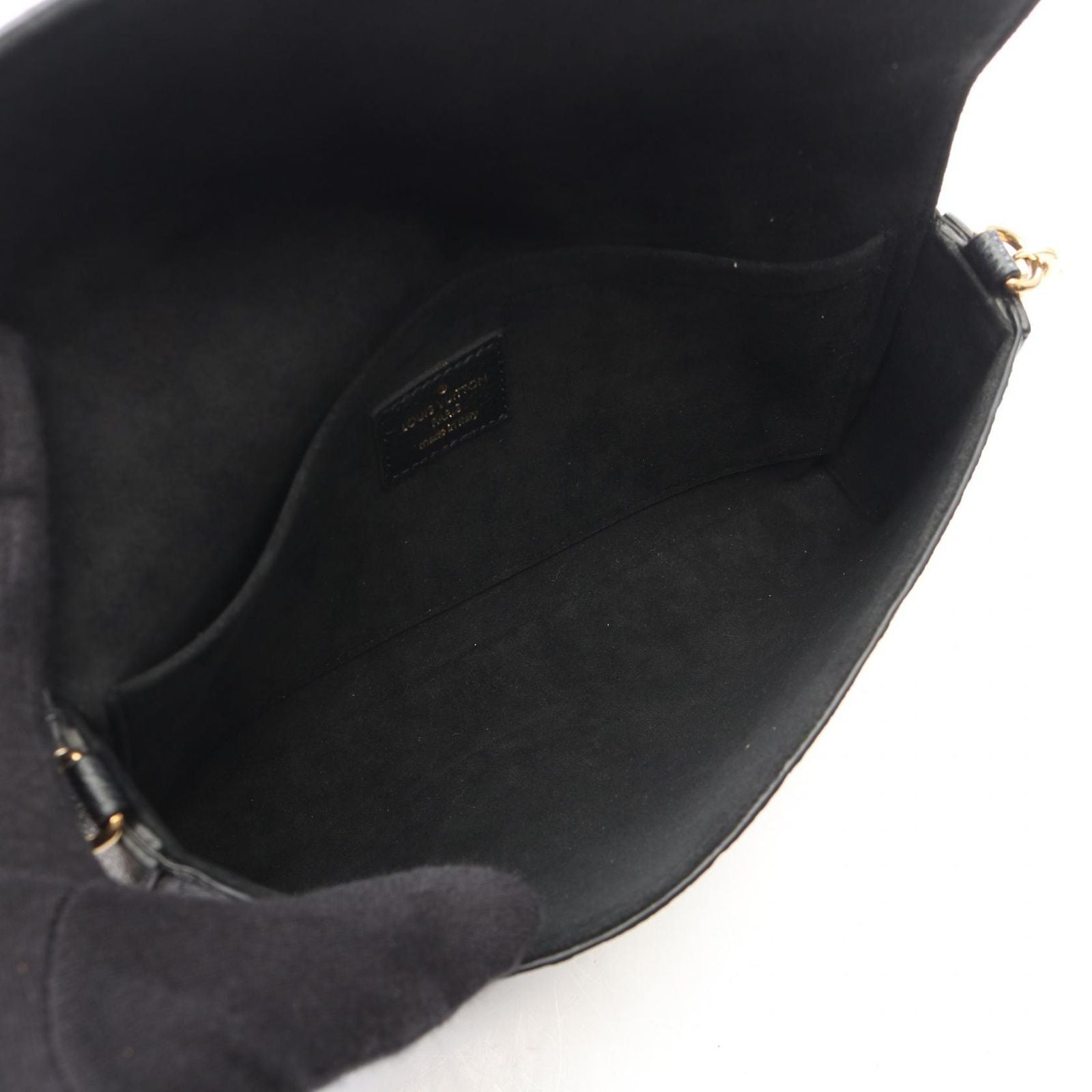 Louis Vuitton Shoulder Bag Pochette Felicity Noir Leather — view 3