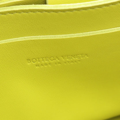 Bottega Veneta Waist Bag Cassette Maxi Intrecciato Yellow Green Leather Mini — view 4