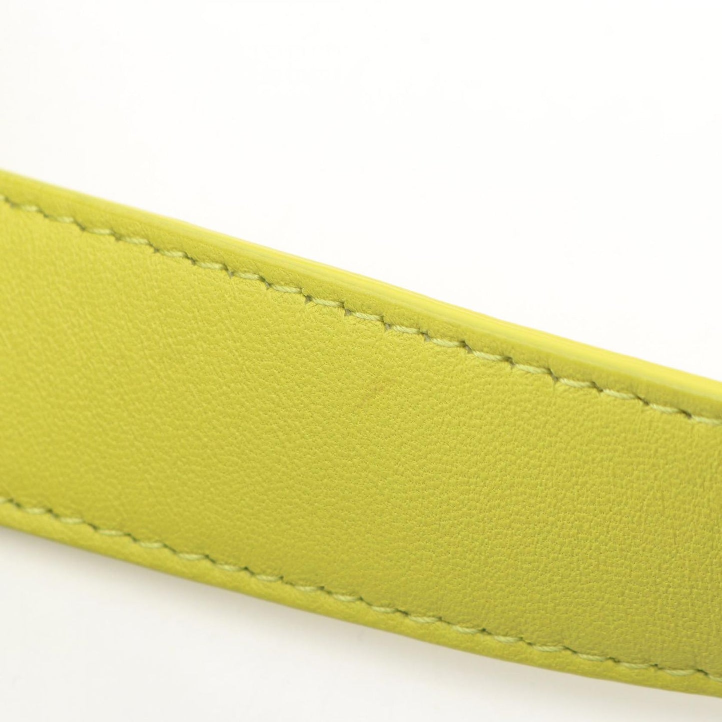 Bottega Veneta Waist Bag Cassette Maxi Intrecciato Yellow Green Leather Mini — view 8