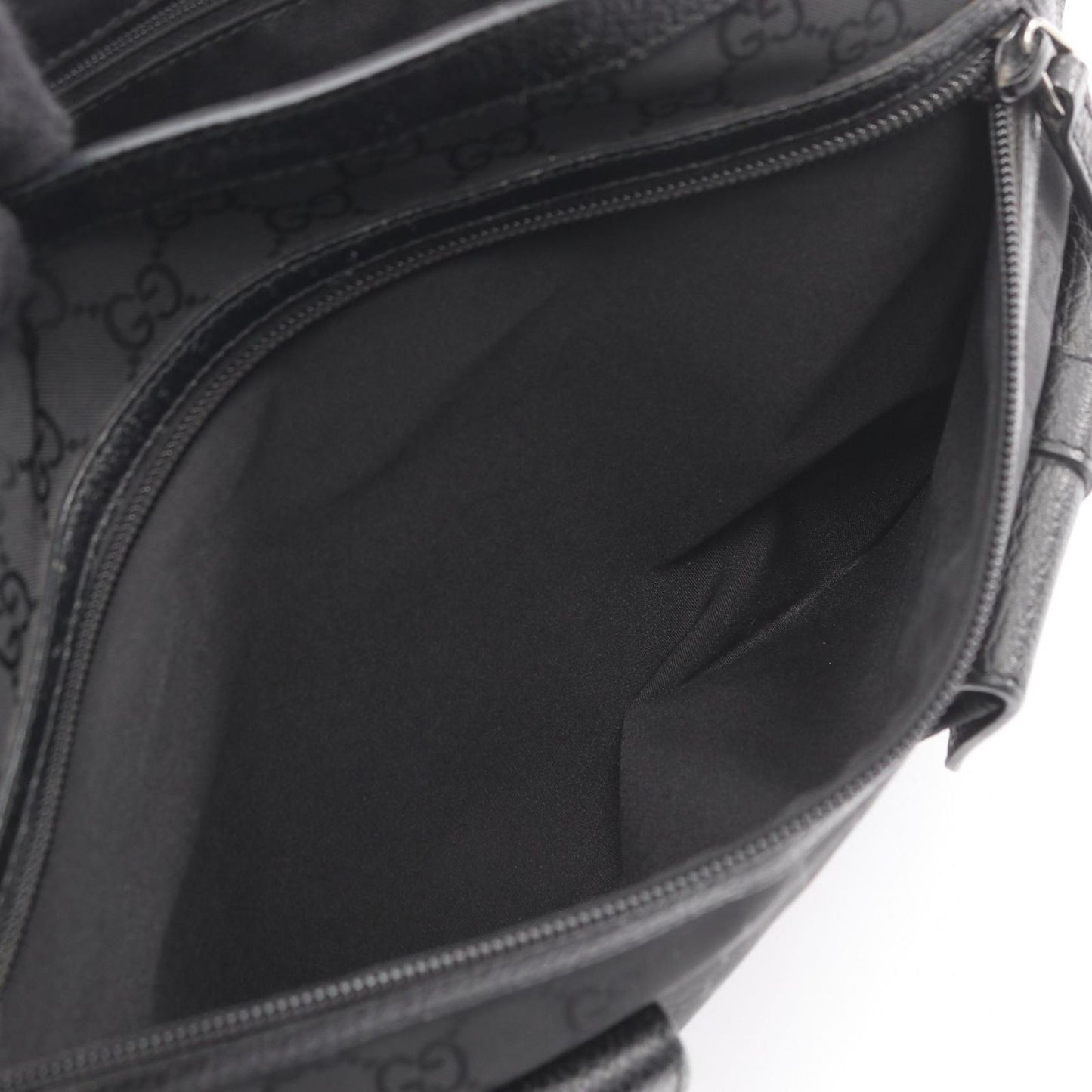 Gucci Tote Abbey GG Pattern Black Nylon Leather — view 9