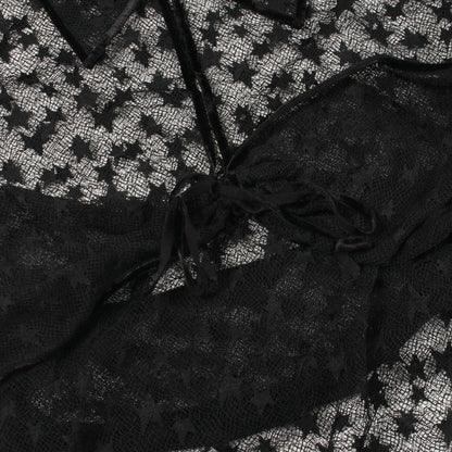 Chanel Blouse Lace Short Sleeve Black — view 5