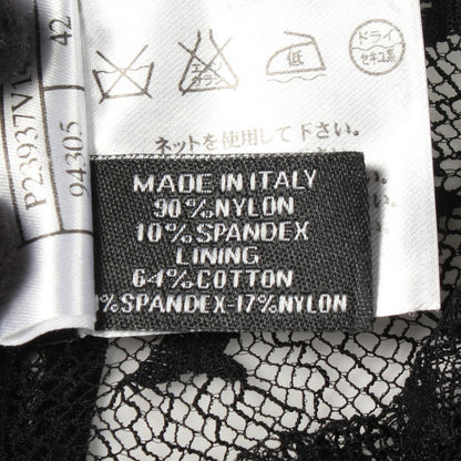 Chanel Blouse Lace Short Sleeve Black — view 4