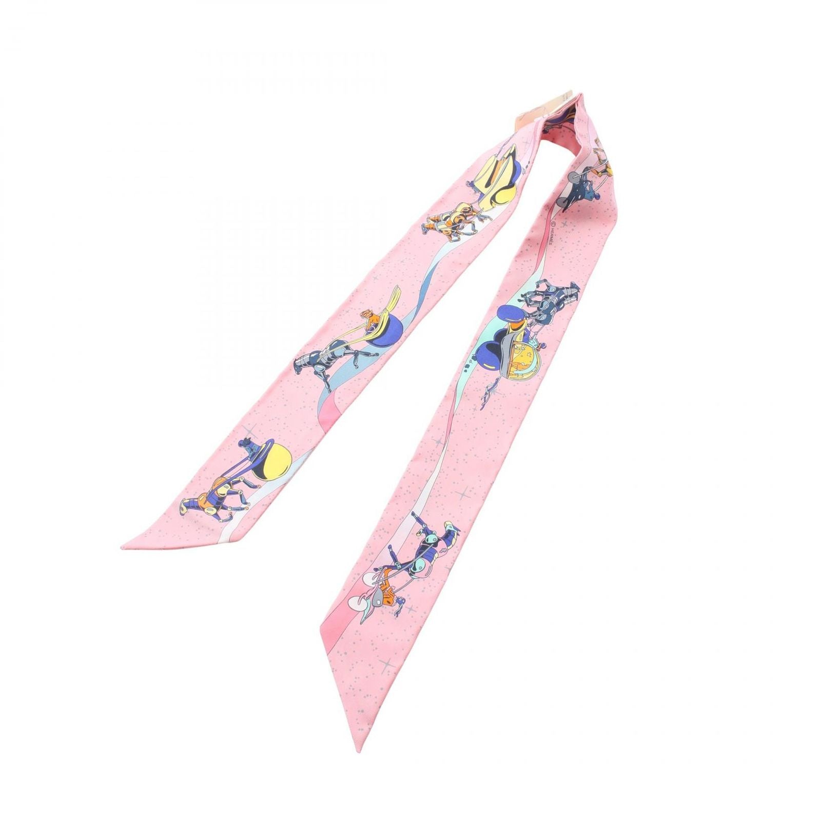 Hermes Scarf Twill Space Derby Silk — view 3