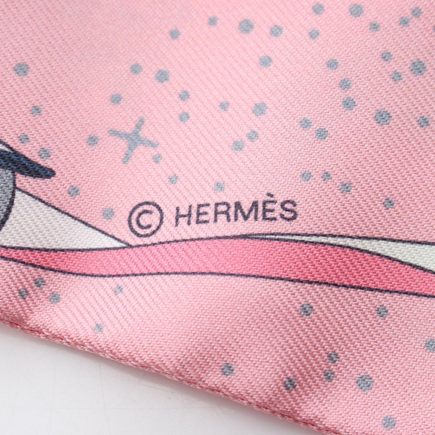 Hermes Scarf Twill Space Derby Silk — view 4