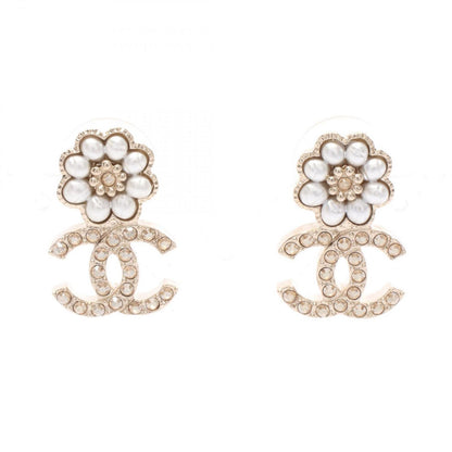 Chanel Earrings CC Logo Flower