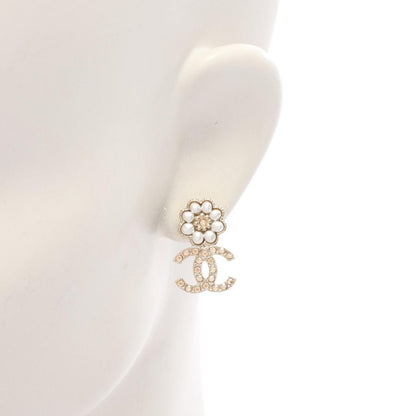 Chanel Earrings CC Logo Flower — view 4