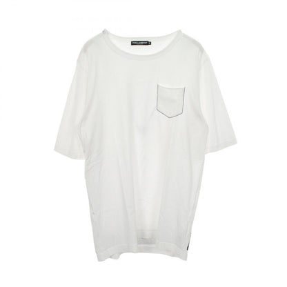 Dolce & Gabbana Short Sleeve T-Shirt Back Print Pocket Crew Neck Cotton