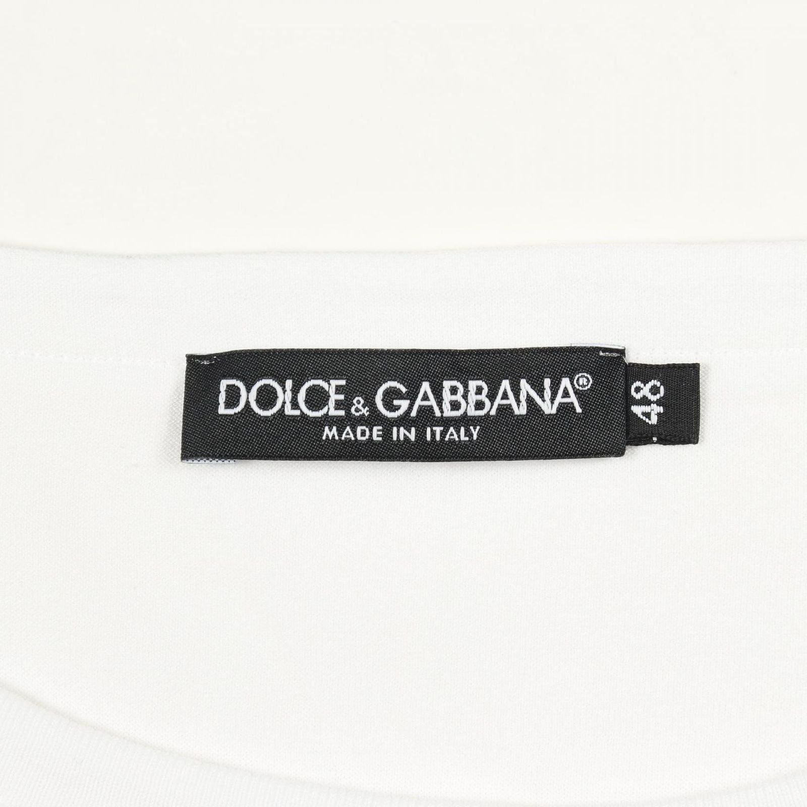 Dolce & Gabbana Short Sleeve T-Shirt Back Print Pocket Crew Neck Cotton — view 3