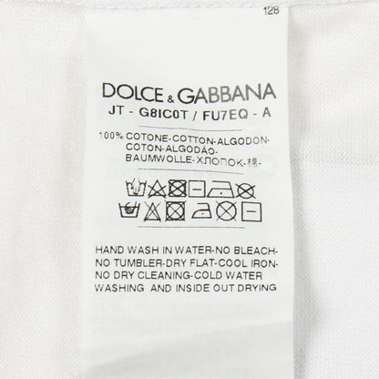 Dolce & Gabbana Short Sleeve T-Shirt Back Print Pocket Crew Neck Cotton — view 4