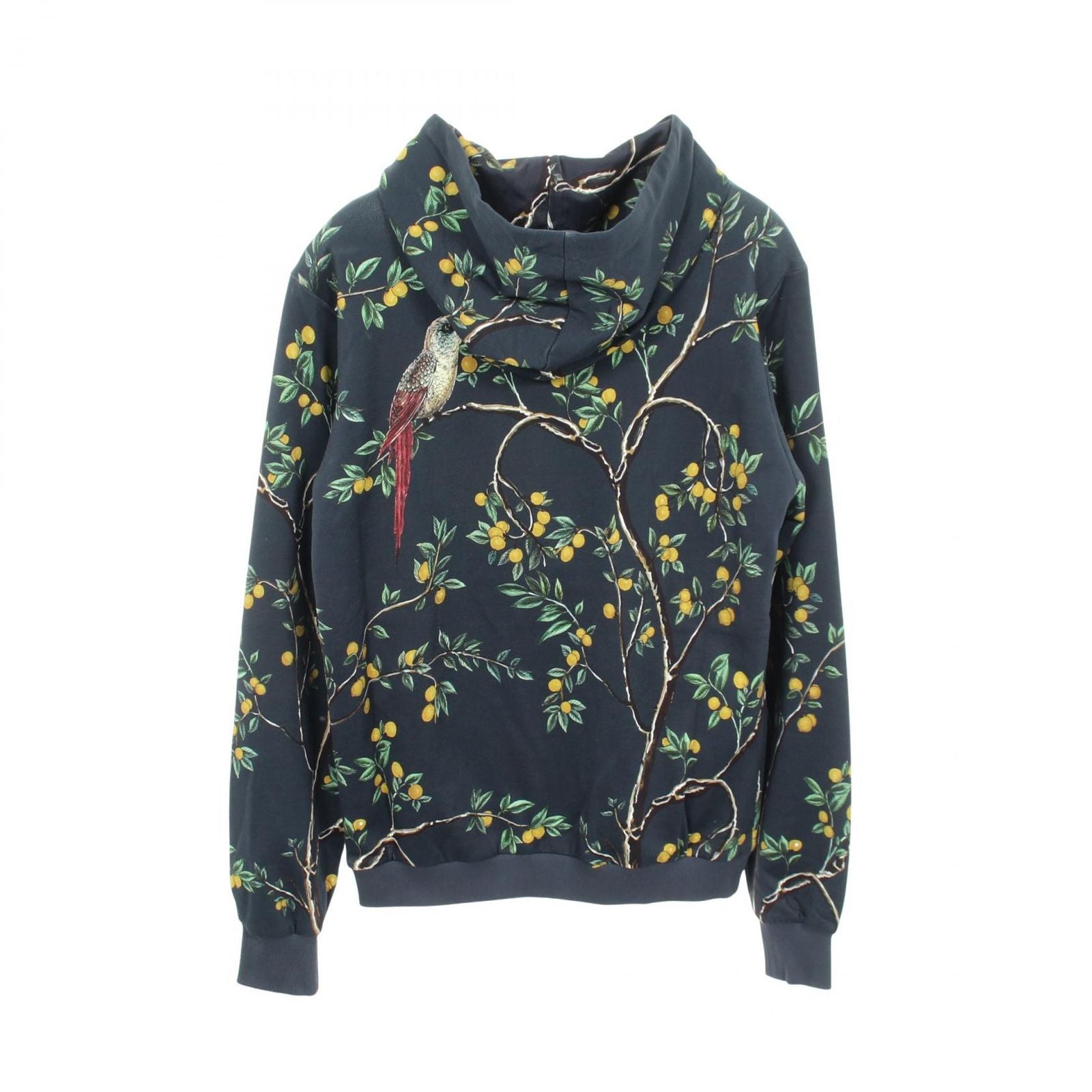 Dolce & Gabbana Hoodie Bird Print All Over Pattern Cotton Zip — view 2