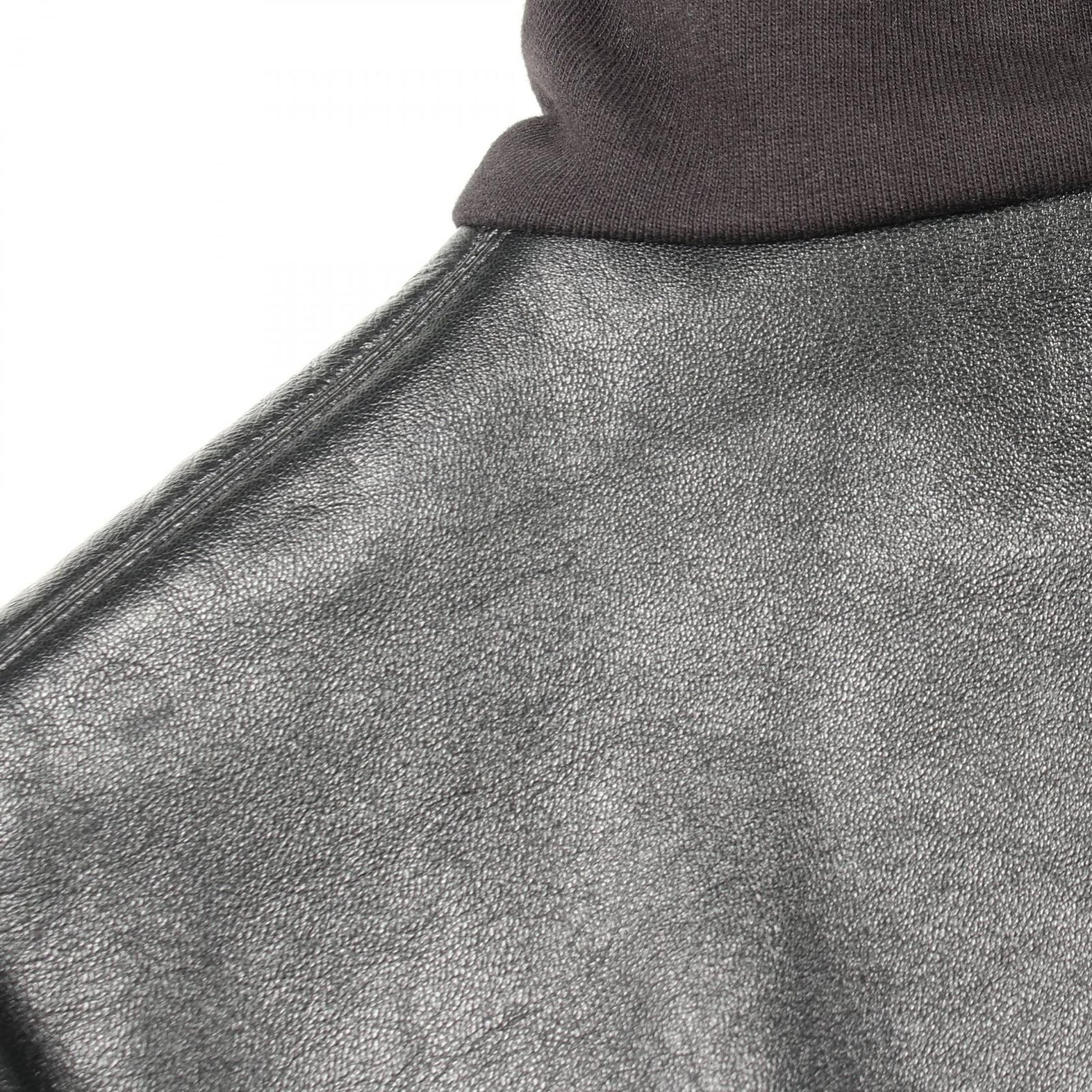 Saint Laurent Paris Hoodie Leather Switch Cotton Top — view 7