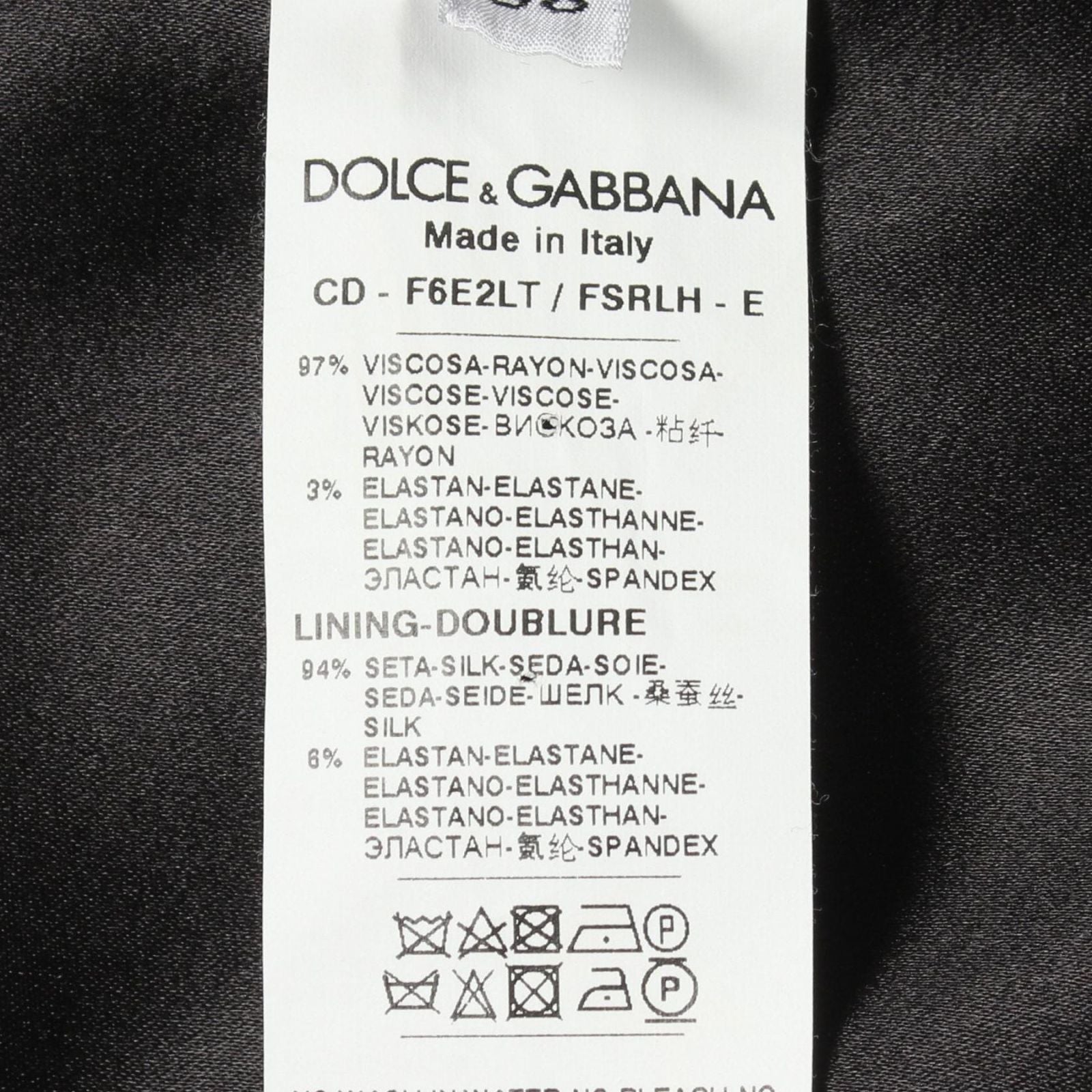 Dolce & Gabbana Dress Tomato Can Pattern Long Sleeve Rayon — view 4