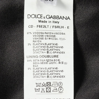 Dolce & Gabbana Dress Tomato Can Pattern Long Sleeve Rayon — view 4