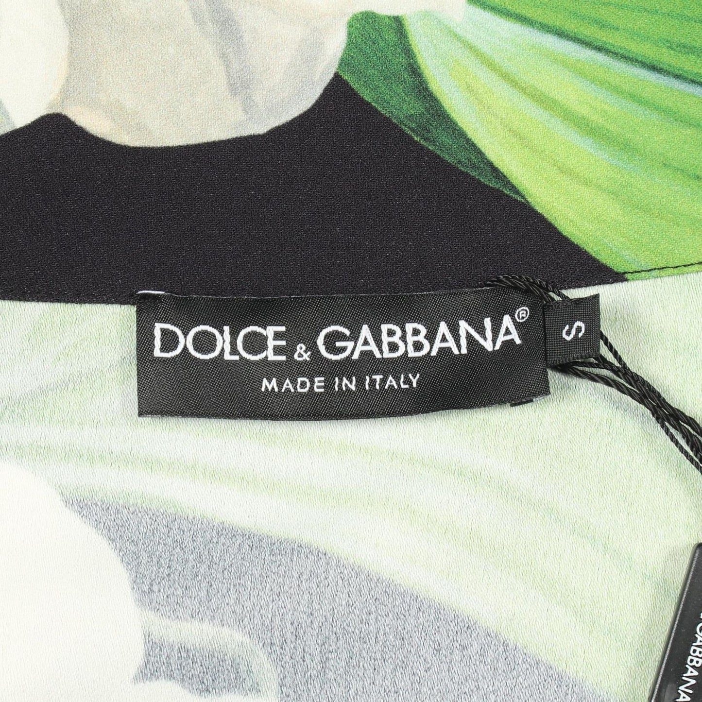 Dolce & Gabbana Tropical Print Floral Short Sleeve Rayon Shirt — view 3