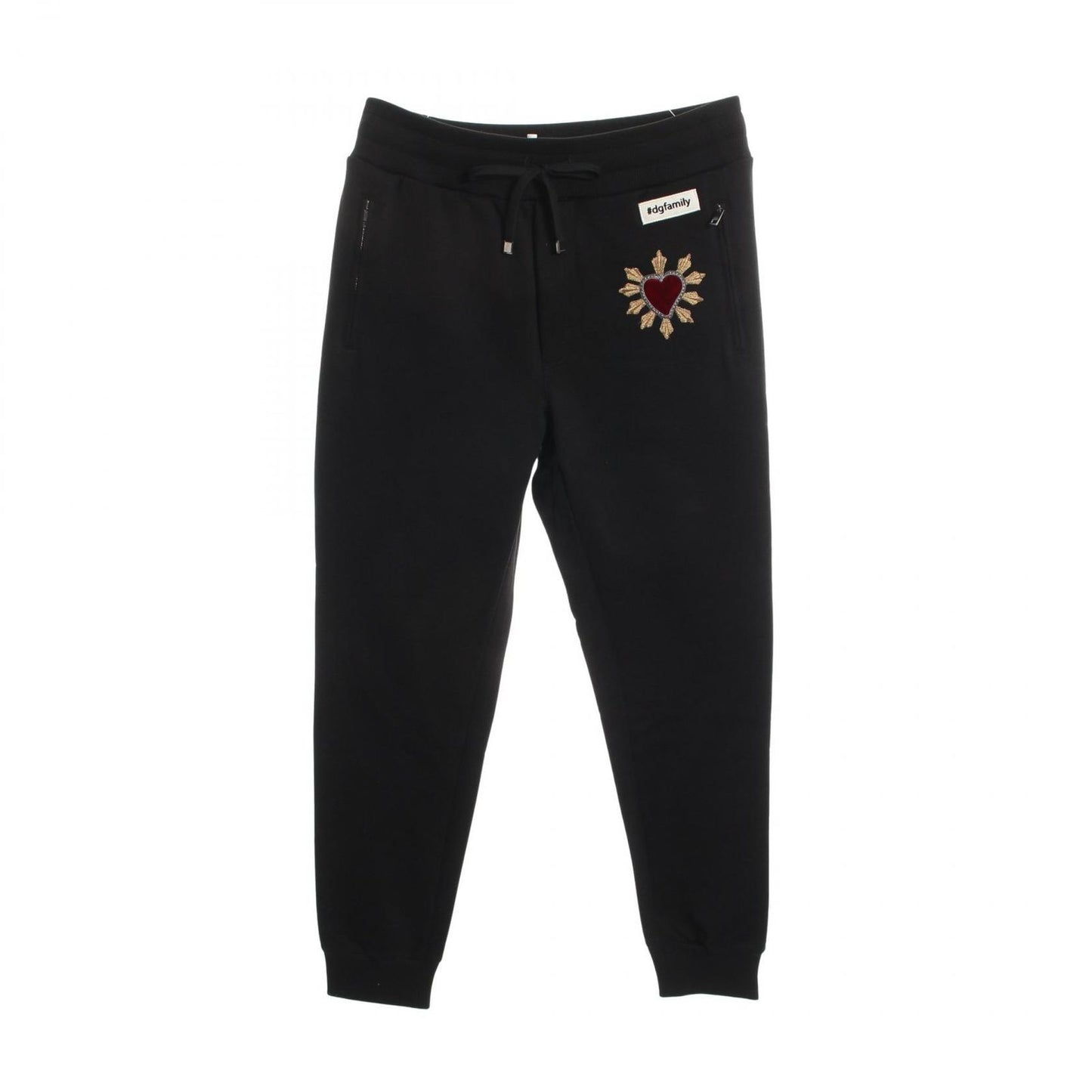 Dolce & Gabbana Pants Heart Patch Cotton Sweatshirt