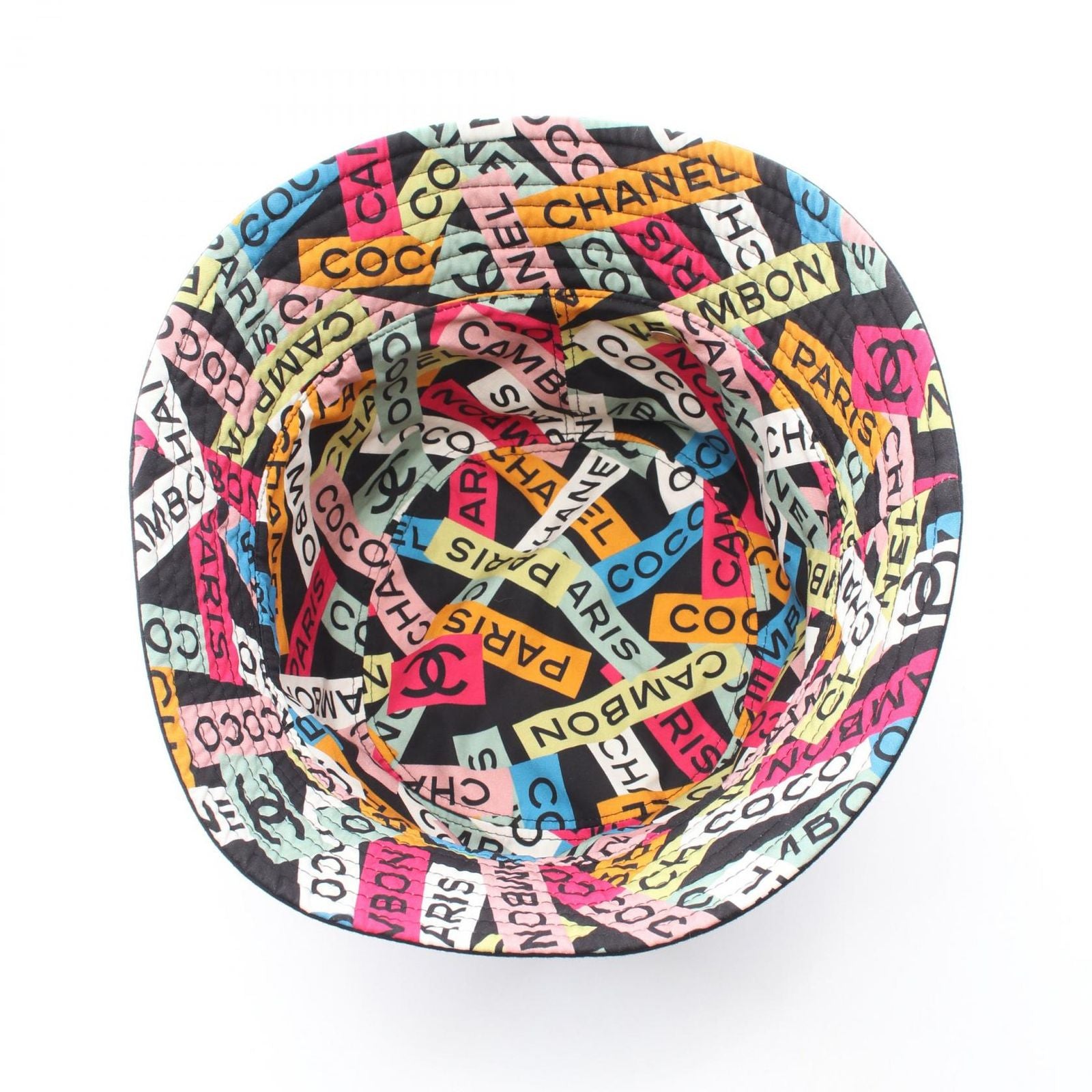 Chanel CC Logo Reversible Bucket Hat BK — view 3