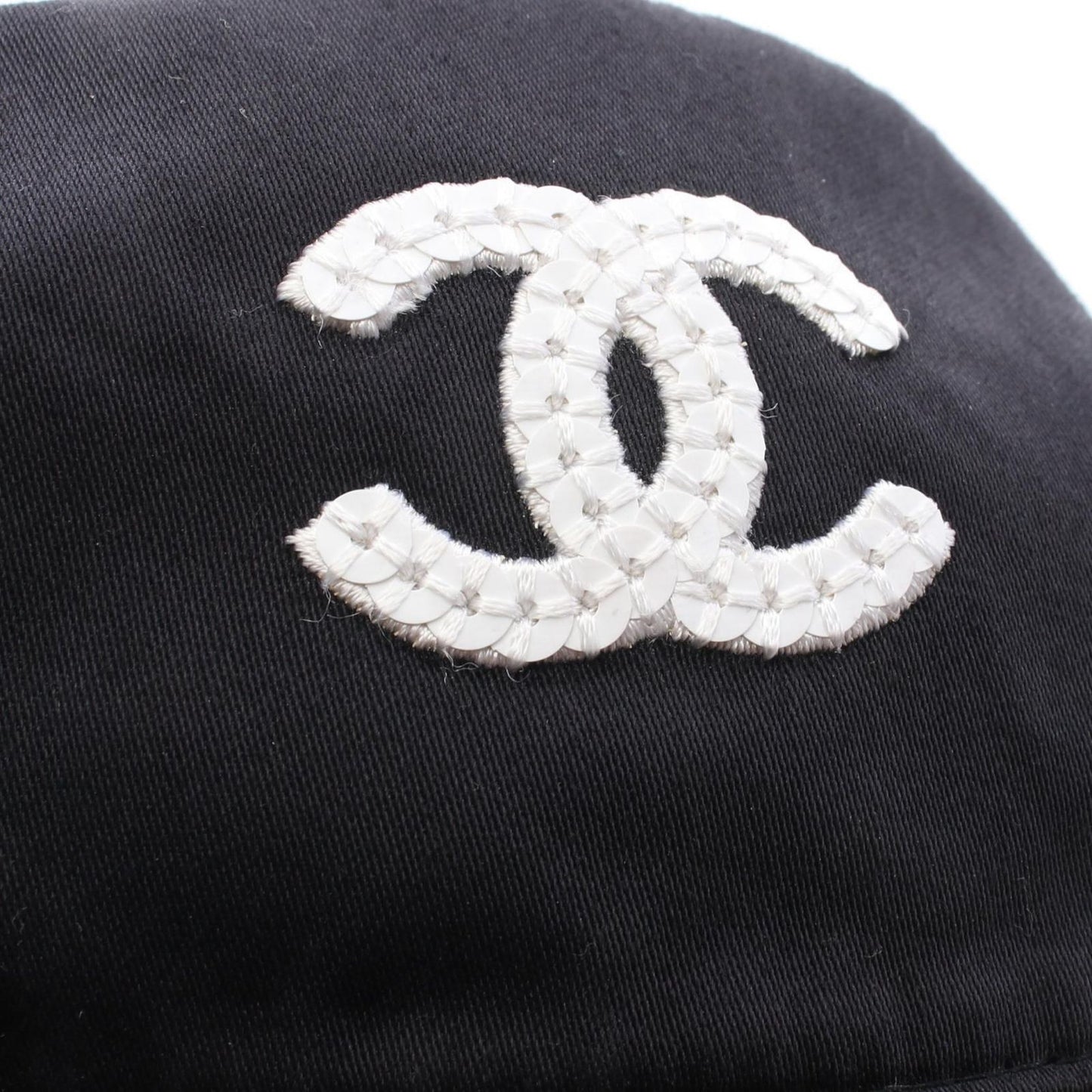 Chanel CC Logo Reversible Bucket Hat BK — view 7