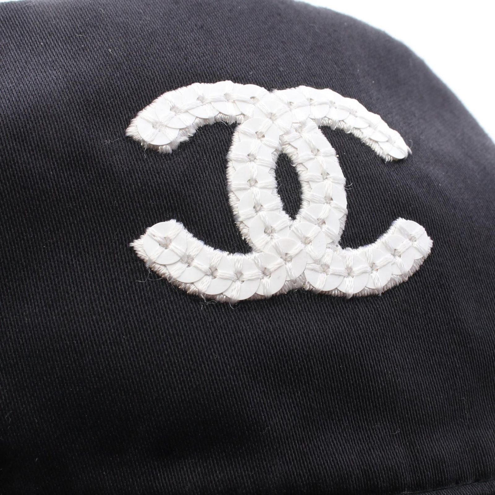 Chanel CC Logo Reversible Bucket Hat BK — view 7