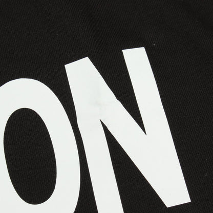 Moncler Grenoble Short Sleeve T-Shirt Logo Print Crew Neck Black Cotton — view 7