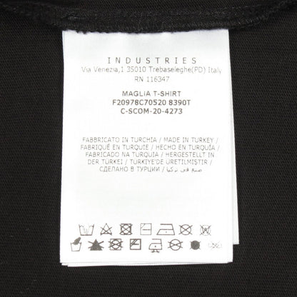 Moncler Grenoble Short Sleeve T-Shirt Logo Print Crew Neck Black Cotton — view 5