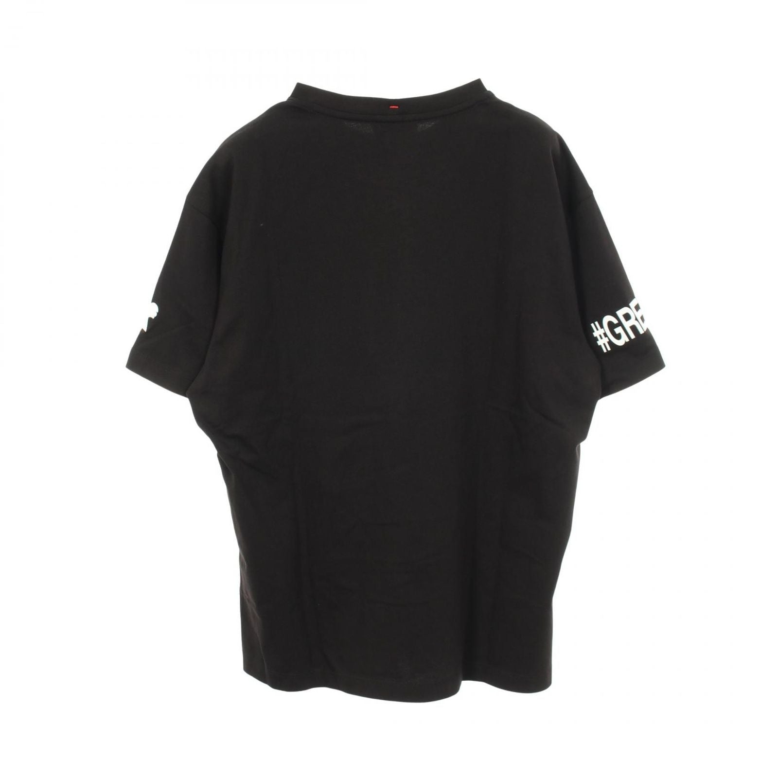 Moncler Grenoble Short Sleeve T-Shirt Logo Print Crew Neck Black Cotton — view 2