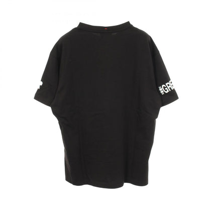 Moncler Grenoble Short Sleeve T-Shirt Logo Print Crew Neck Black Cotton — view 2