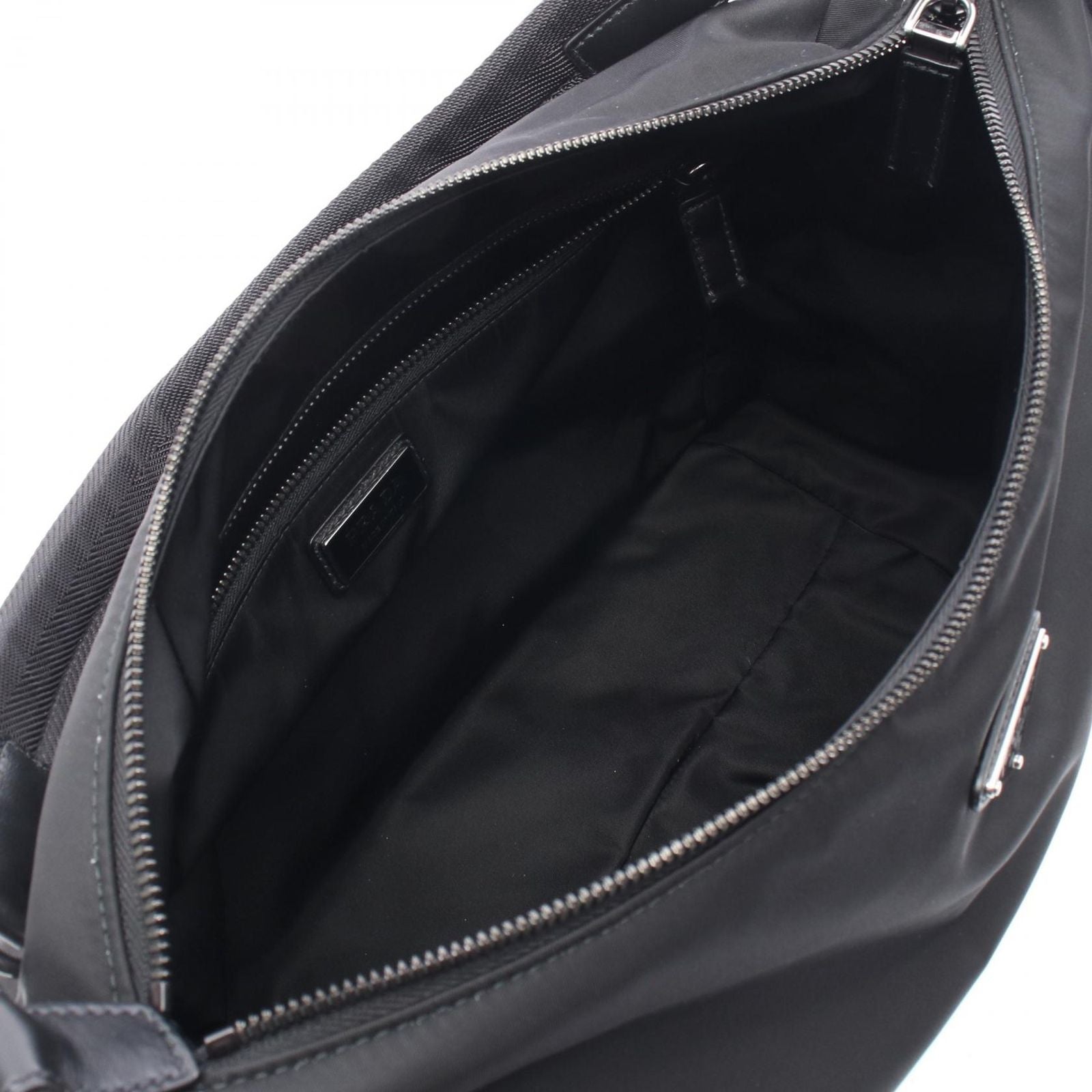 Prada Shoulder Bag Explora Re-Nylon Black Nylon Saffiano Leather — view 3