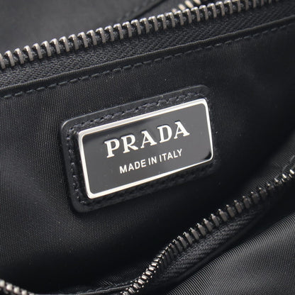 Prada Shoulder Bag Explora Re-Nylon Black Nylon Saffiano Leather — view 4