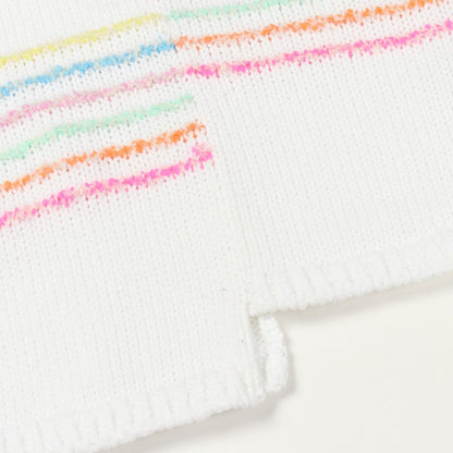 Chanel Knit Asymmetric White Cotton Sweater — view 6