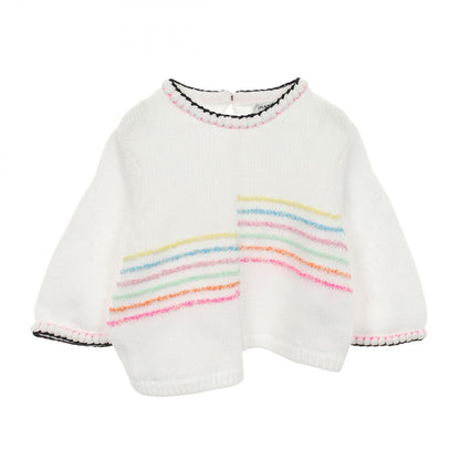 Chanel Knit Asymmetric White Cotton Sweater