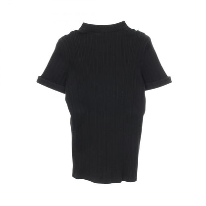 Chanel Top Logo Short Sleeve Black Cotton — view 2