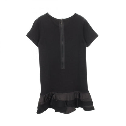 Moncler Dress Ruffle Switch Short Sleeve Cotton Wool — view 2