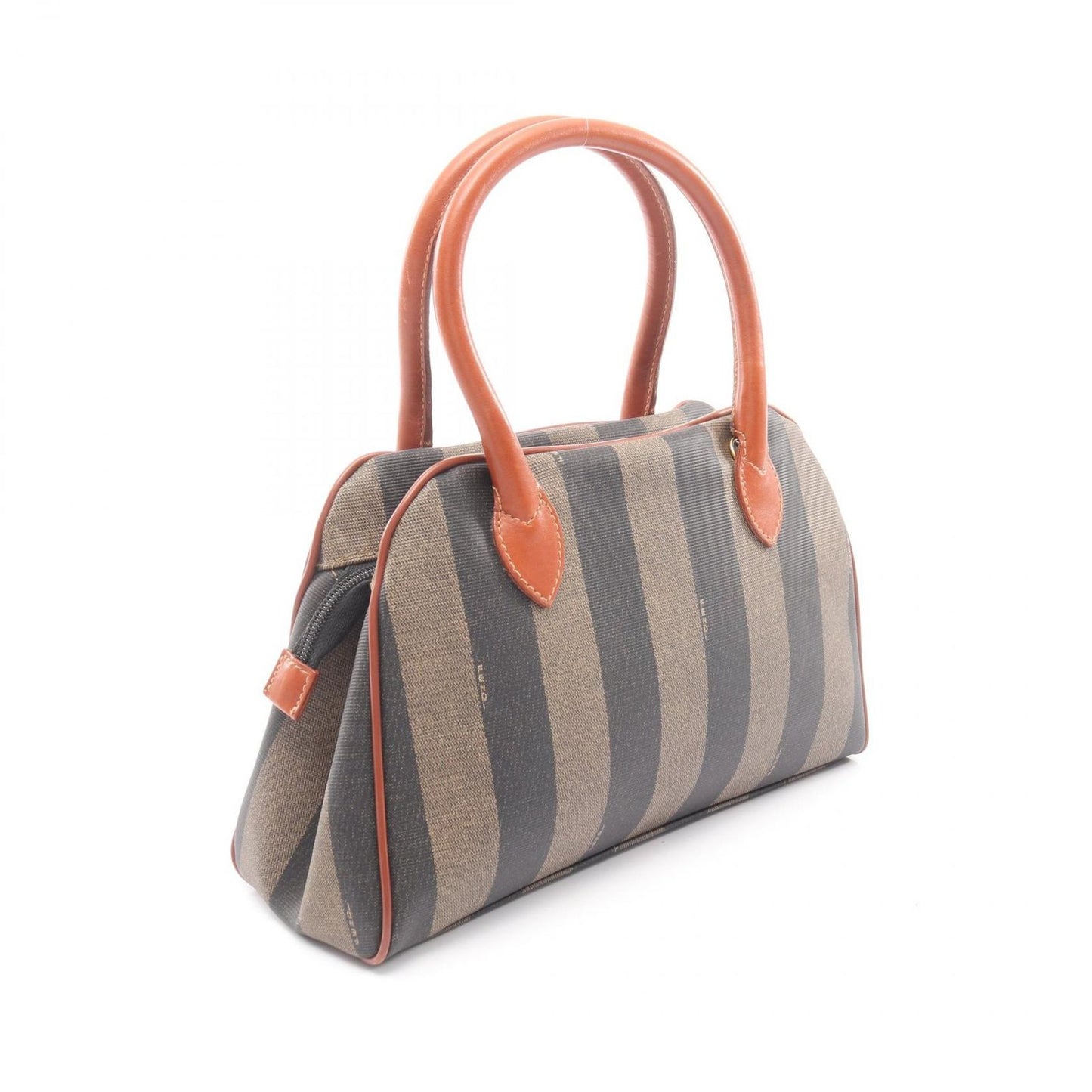 Fendi Handbag Pecan Brown Canvas Leather — view 2