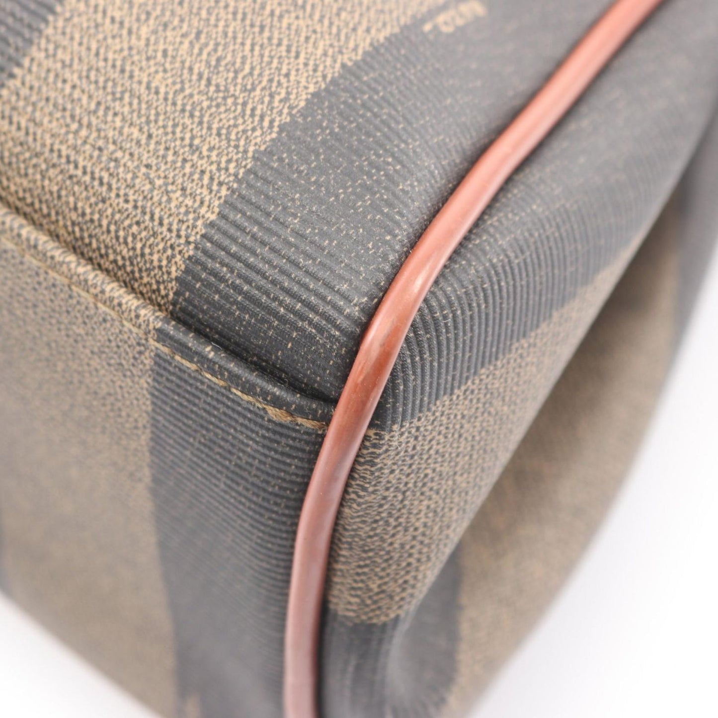 Fendi Handbag Pecan Brown Canvas Leather — view 7