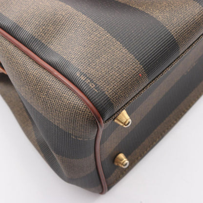 Fendi Handbag Pecan Brown Canvas Leather — view 7