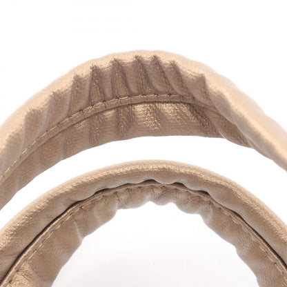Chanel Tote Paris Biarritz PM Gold Canvas Leather PM — view 6