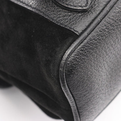 Gucci Backpack Bamboo 003 Black Suede Leather — view 5