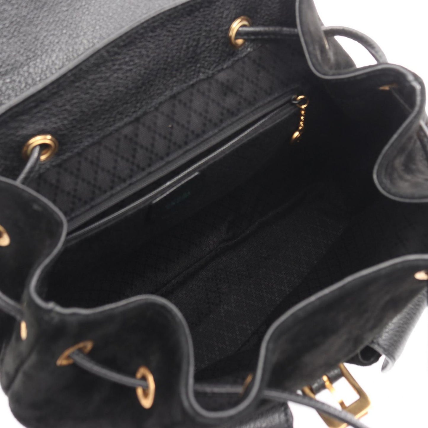 Gucci Backpack Bamboo 003 Black Suede Leather — view 3